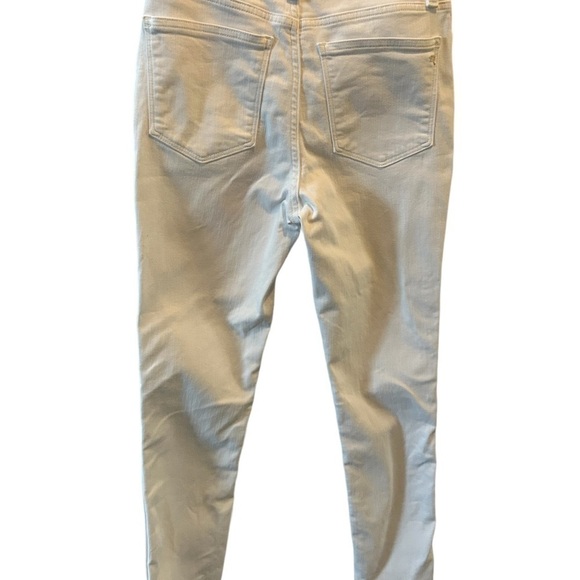MADEWELL 10" High-Rise Skinny Jeans in Pure‎ White: Step-Hem Edition size…26 - Picture 11 of 12